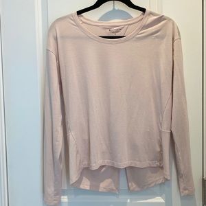 Athleta long sleeve pink shirt